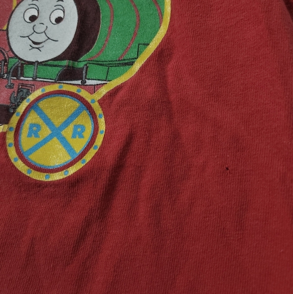 Vintage Kids Y2K Thomas The Train Cartoon Shirt  Sz Small TV Short Sleeve Top - Picture 8 of 8